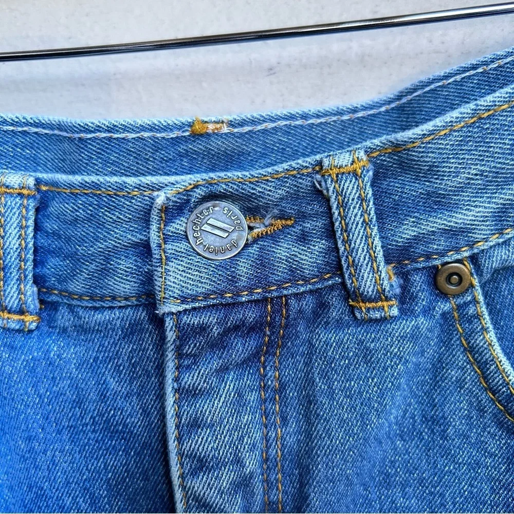 Vintage Daniel Hechter Denim Skirt 90s 100% Cotton Maxi Made in Canada Size 27